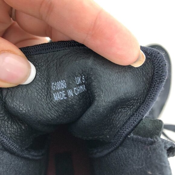 Y-3 Adidas Yohji Yamamoto black & red women hi top sneakers suede trim size 7 - Picture 5 of 12